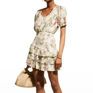 LoveShackFancy floral mini dress